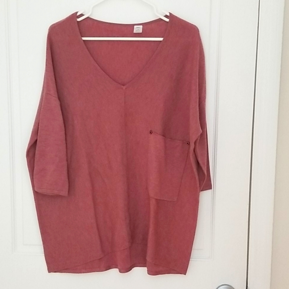 3/4 length sleeve oversized sweater